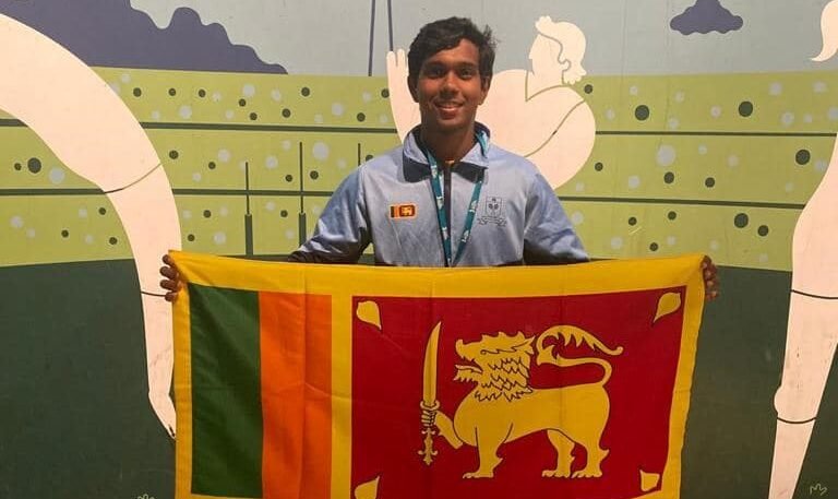 July 2023 :  Sri Lanka Junior Squash Champion competing in World Junior squash Championship held in Melbourne.